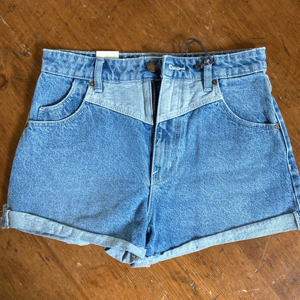 NWT Rolla’s Australia High Rise Dusters Jean Short - Blue (Sz 27)